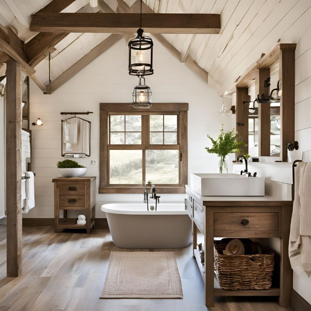 Farmhouse Bathroom Ideas for a Modern Rustic Look