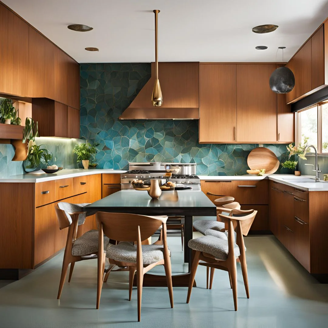 midcentury modern kitchen design