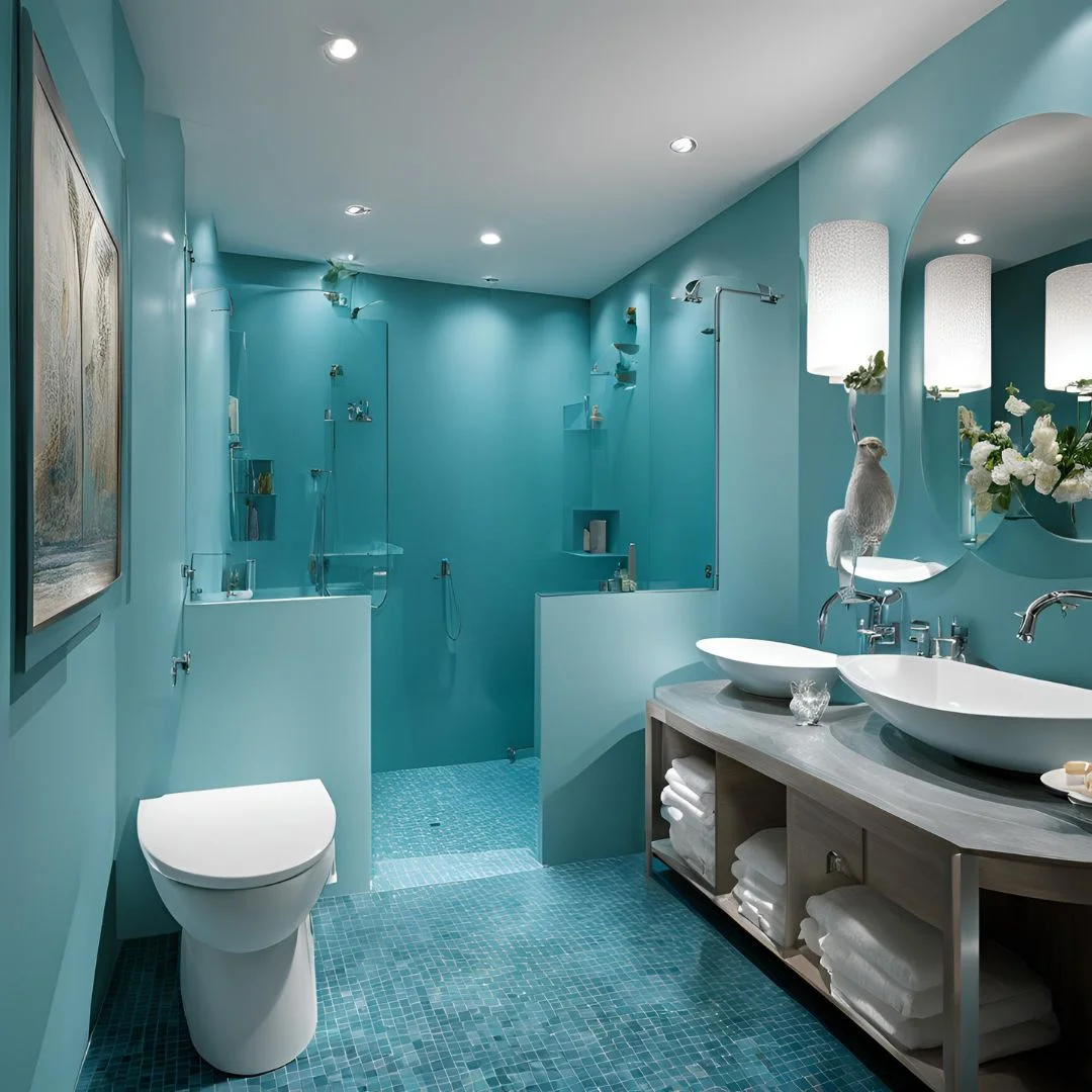 Aqua Blue Bathroom Ideas