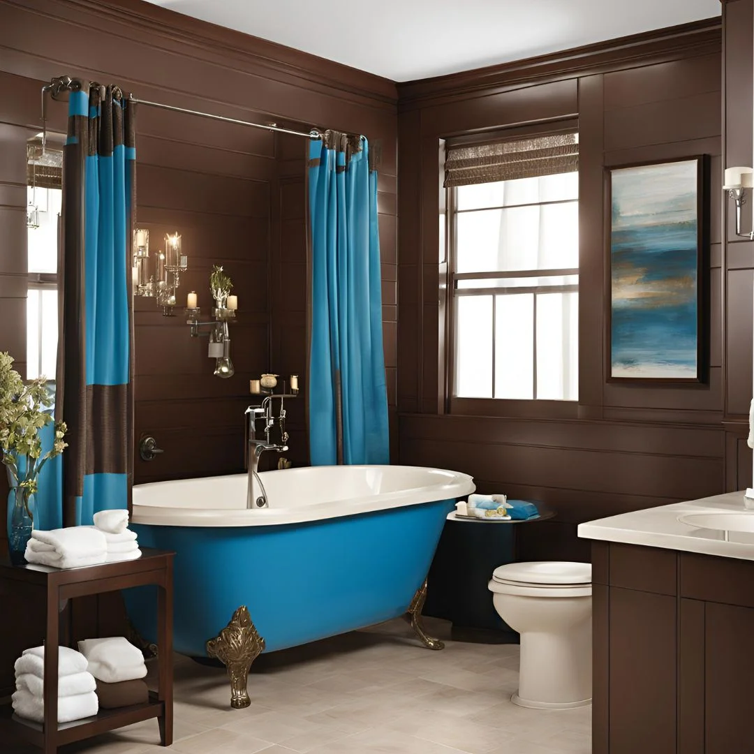 Brown and Blue Bathroom Ideas