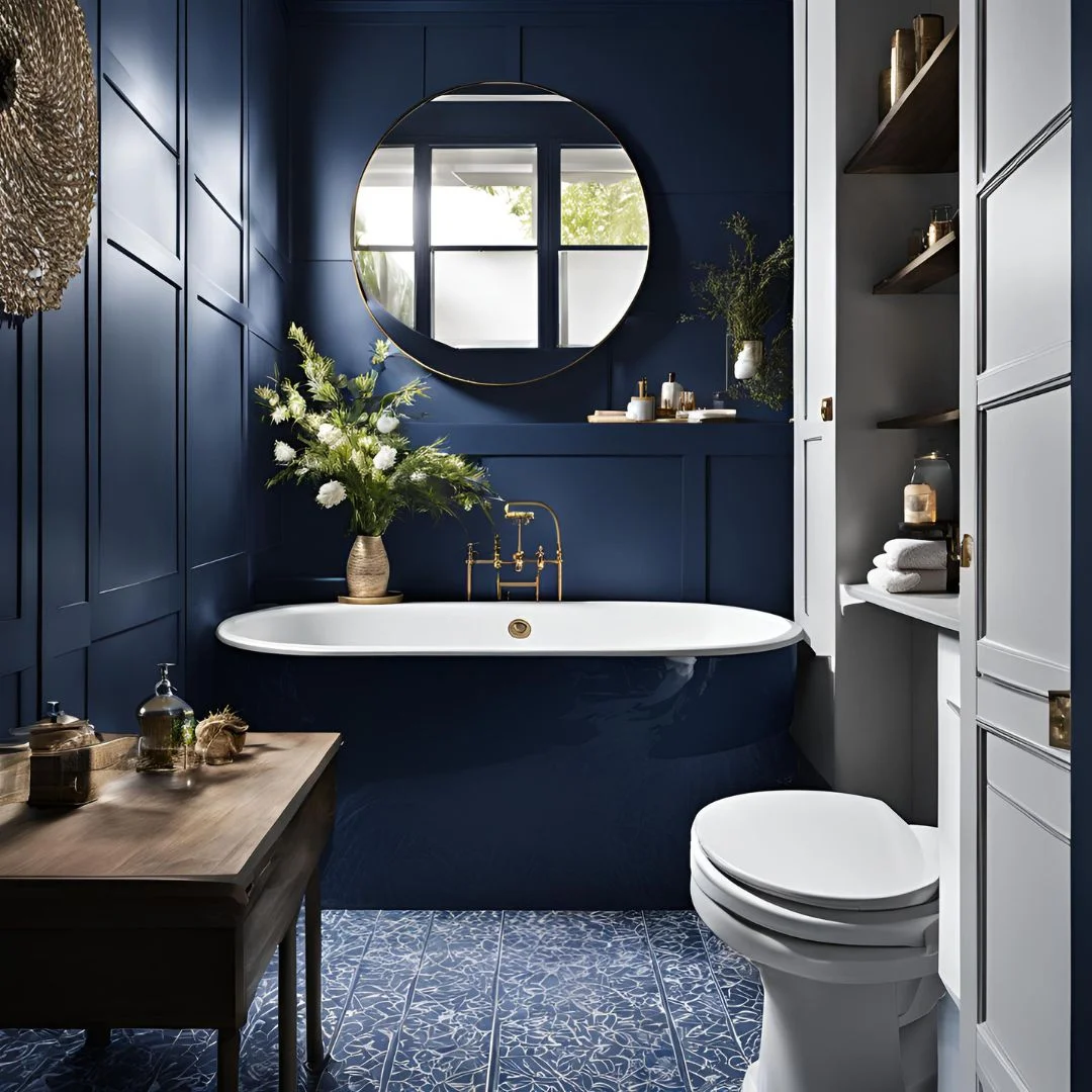 Dark Blue Bathroom Ideas