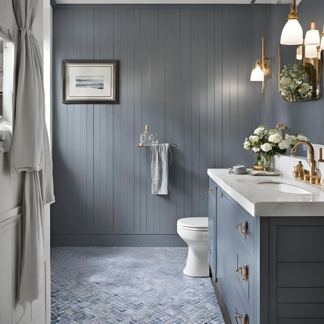 Gray and Blue Bathroom Ideas
