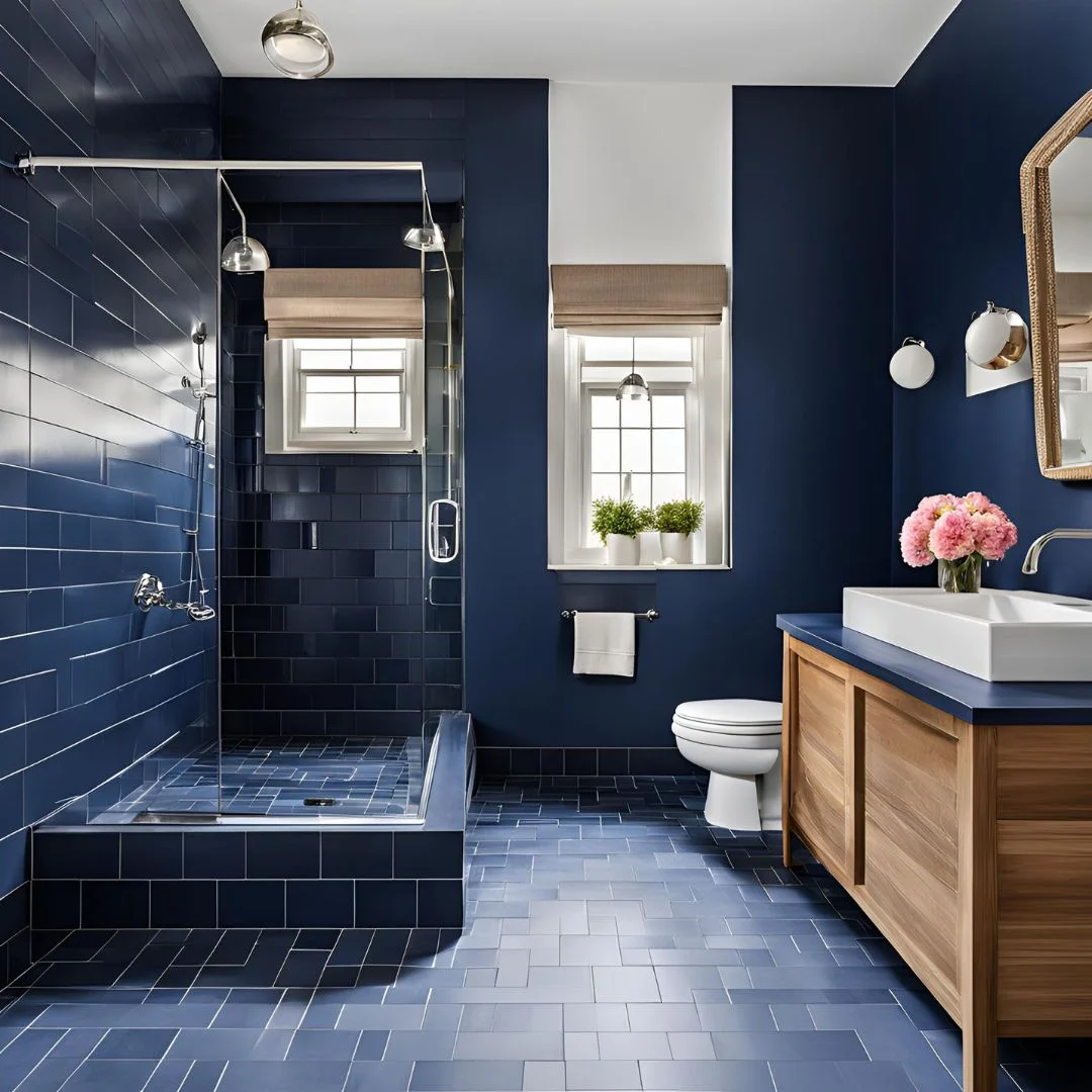 Navy Blue Bathroom Ideas