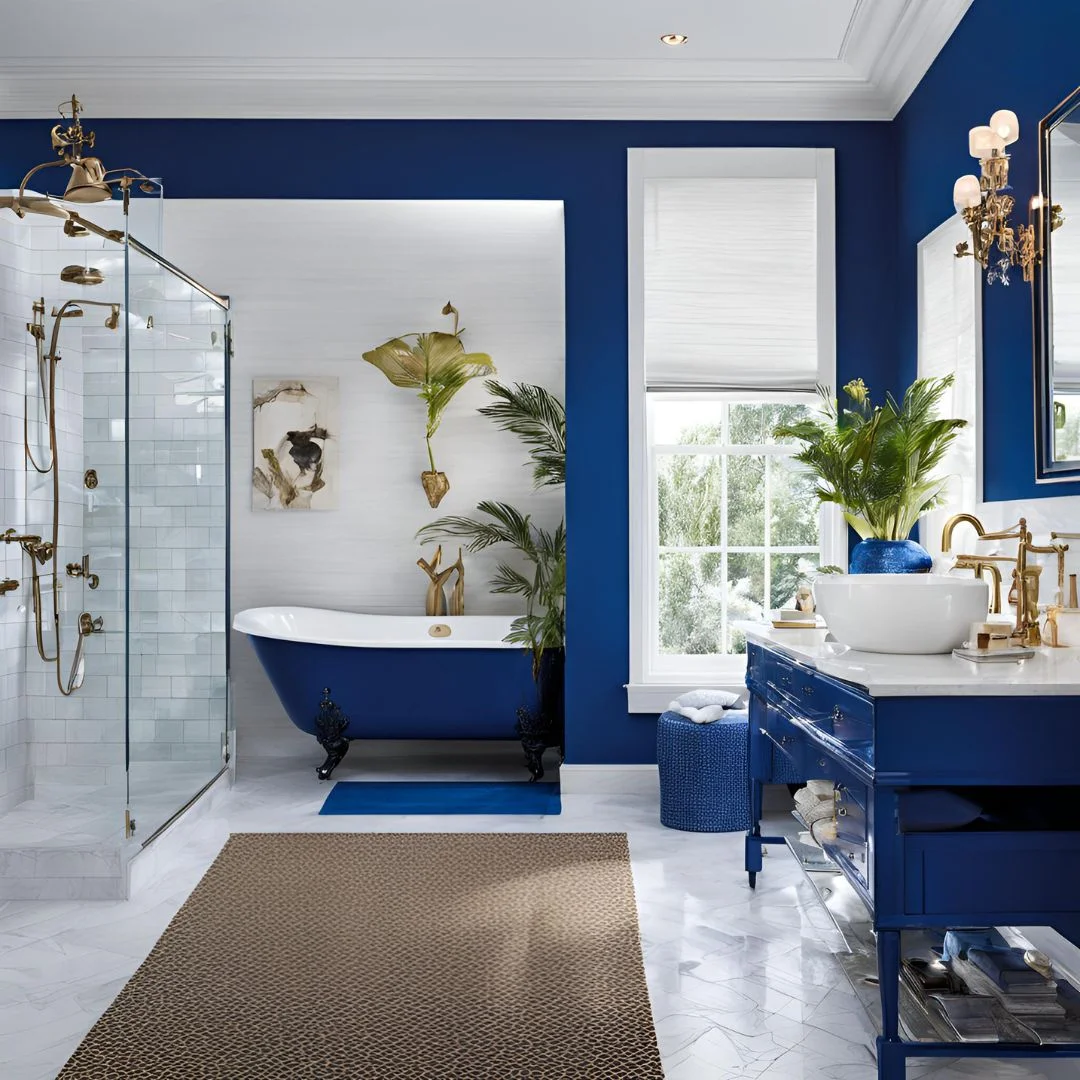 Royal Blue Bathroom Ideas
