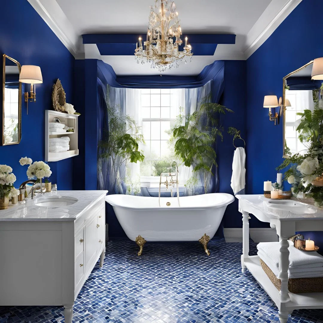 Royal Blue Bathroom Ideas