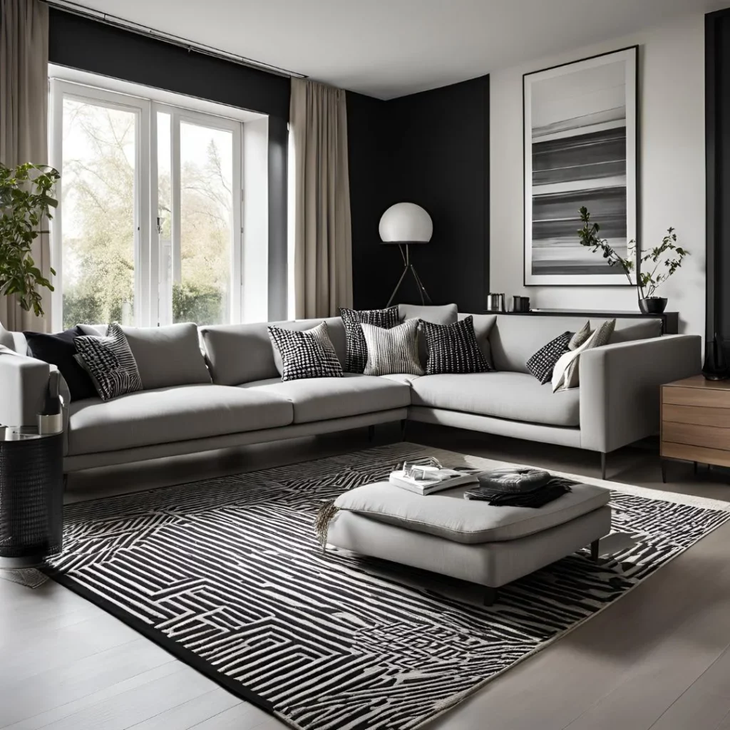 Black and White Living Room Ideas