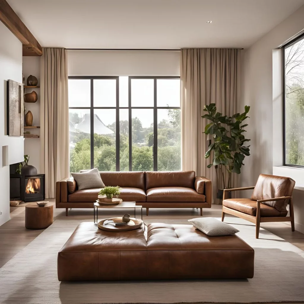 Brown and White Living Room Ideas