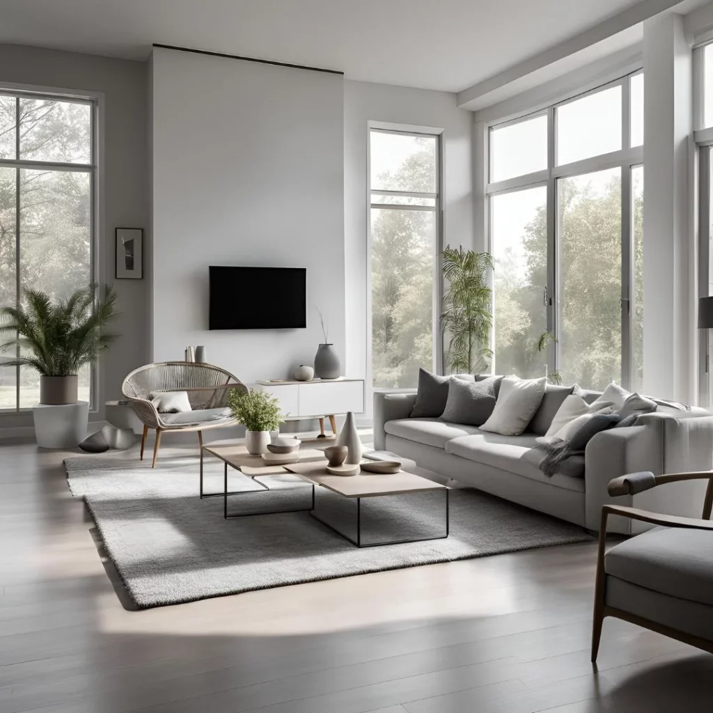 Gray and White Living Room Ideas