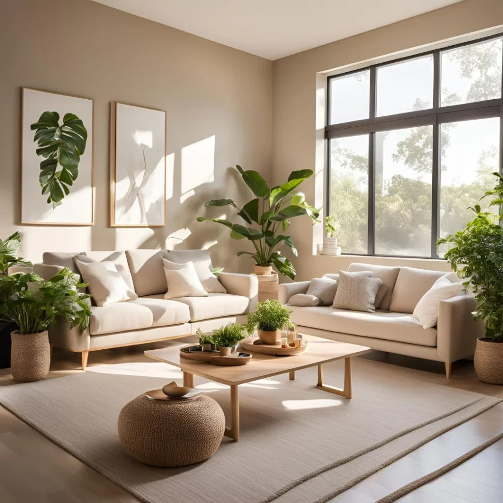 Tan and White Living Room Ideas