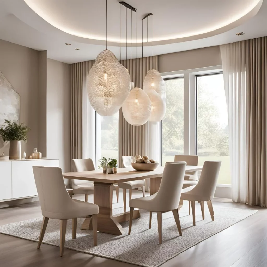 beige and white dining room ideas