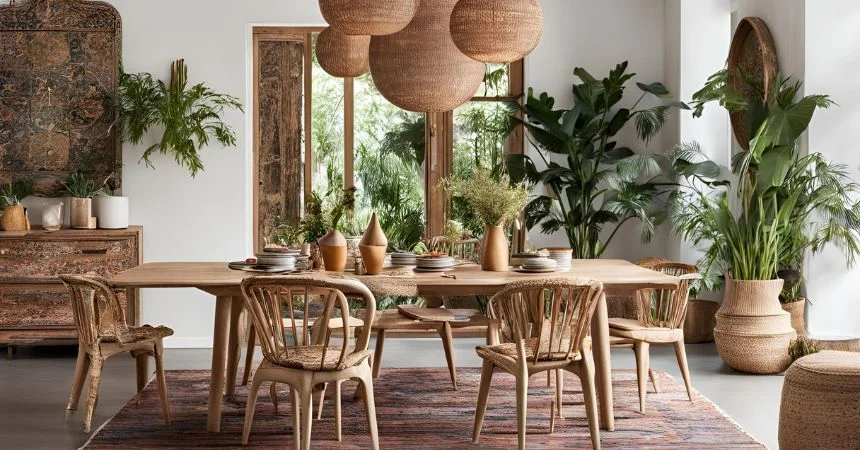 Boho Dining Room Ideas for a Trendy, Relaxed Vibe