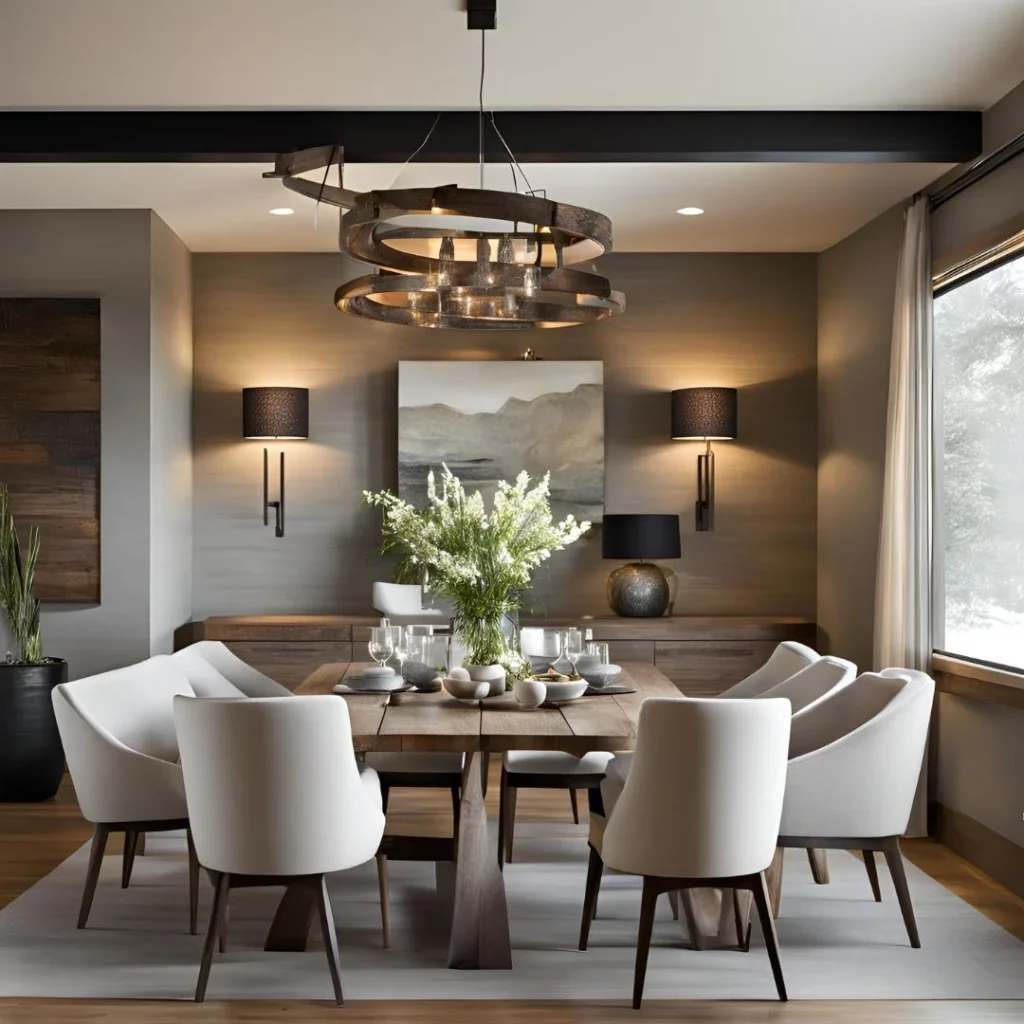 rustic modern dining room ideas